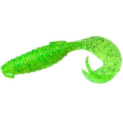 Keitech Flapper Grub Silicone 4" (7 pcs/pack) c: 424 lime chartreuse