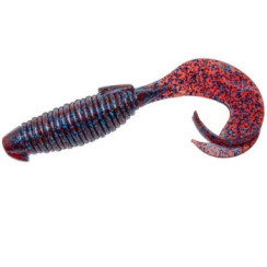 Keitech Silicone Flapper Grub 4" (7 pcs/pack) color: ea#03 grape