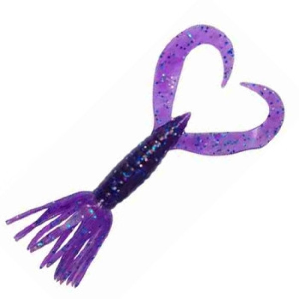 Keitech Little Spider 3.5" Silicone (5 pcs/pack) color: ea#04 violet