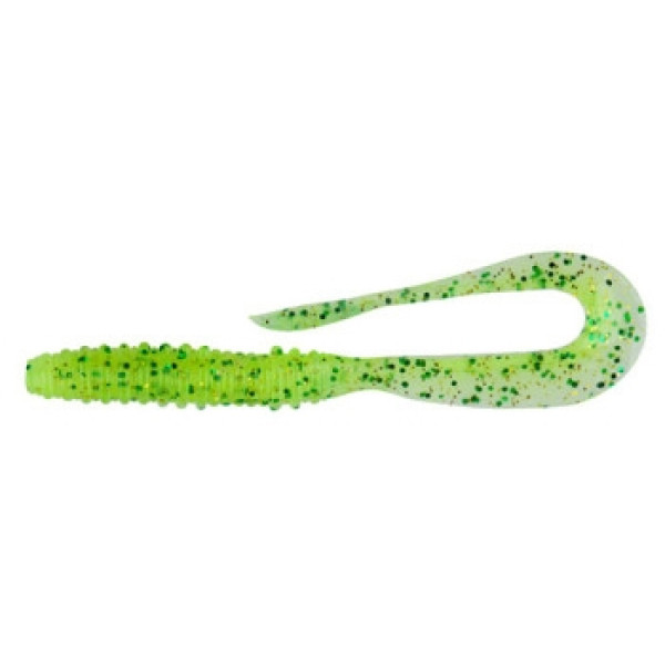 Keitech Mad Wag Mini 2.5" Silicone (12 pcs/pack) 424 Lime Chartreuse
