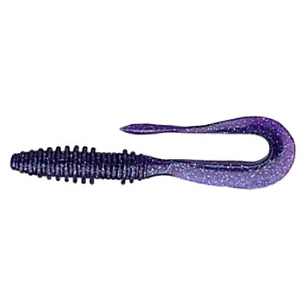 Keitech Mad Wag Mini 2.5" Silicone (12 pcs/pack) color: ea#04 violet