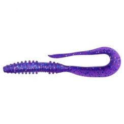 Keitech Mad Wag Slim 4.5" Silicone (9 pcs/pack) color: ea#04 violet