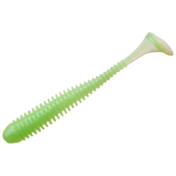 Keitech Swing Impact 3.5" Silicone (8 pcs/pack) color: ea#11 limechartreuseglow
