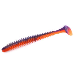 Keitech Swing Impact Silicone 4.5" (6 pcs/pack) color: PAL#09 violet fire