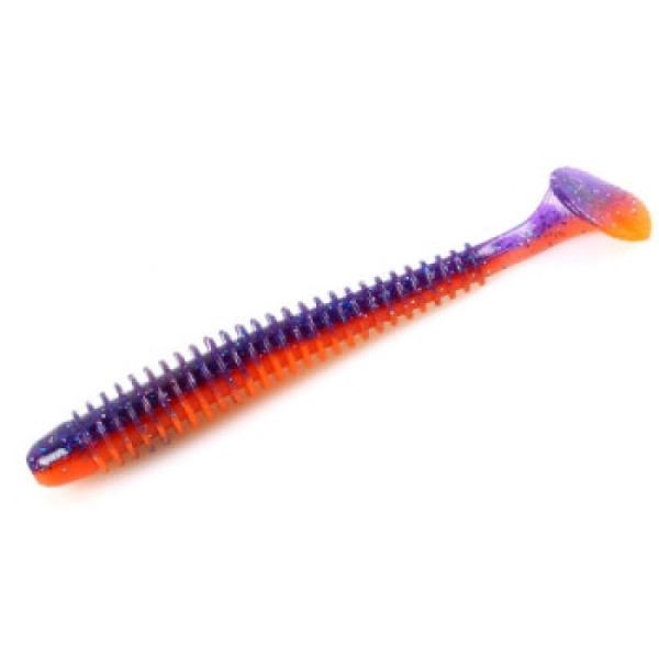 Keitech Swing Impact Silicone 4" (8 pcs/pack) color: PAL#09 violet fire