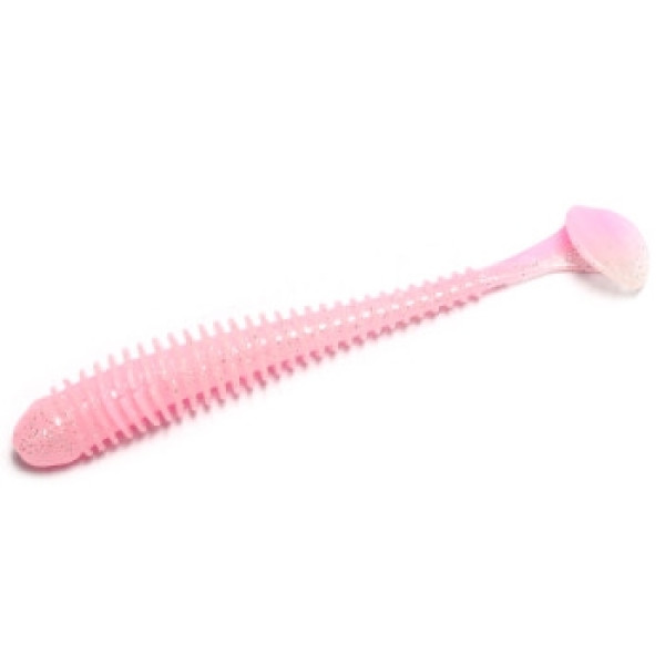 Keitech Swing Impact 4" Silicone (8 pcs/pack) color: ea#10 pink silver glow