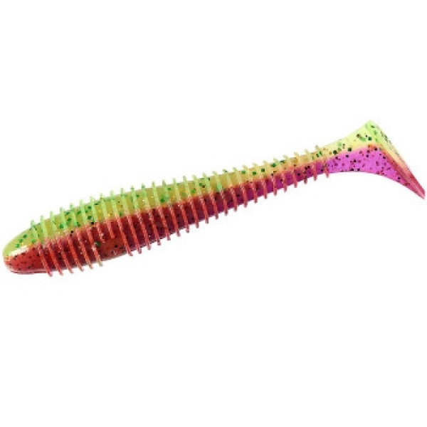 Keitech Swing Impact FAT 4.3" Silicone (6 pcs/pack) ts:ea#18 mystic lime chart