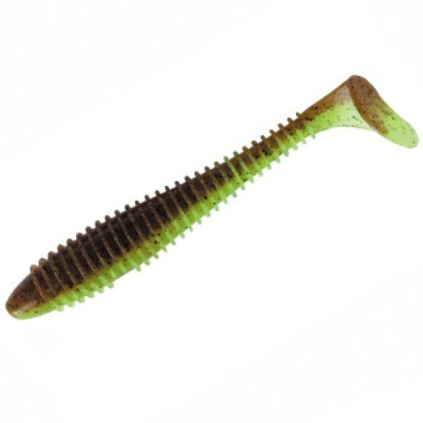 Keitech Swing Impact Silicone Fat 4.3" (5 pcs/pack) Item No. 401 Greenpumpkinpp.chart