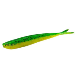 Silicone Lunker City Fin-S Fish 3/BG 10" #004 Fire Perch