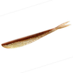 Silicone Lunker City Fin-S Fish 5/BG 7" #163 ROOTBEER SHINER