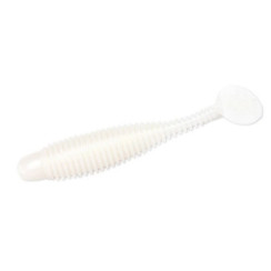 Силікон Lunker City Grubster 10/BG 2" #068 White Satin