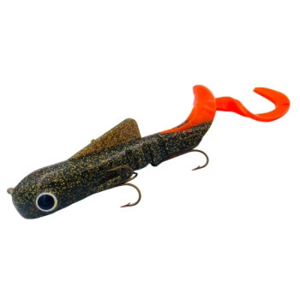 Silicone Musky Innovations Magnum Bull Dawg 12`` #Glitter Oil/Orange