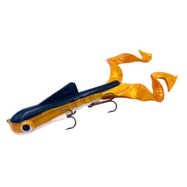 Силікон Musky Innovations Magnum Double Dawg 12" #Gold Tail Sucker