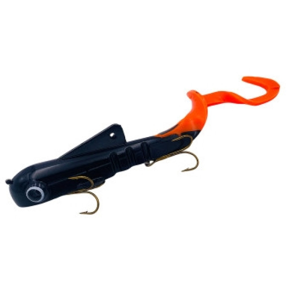 Силікон Musky Innovations Shallow Regular Bull Dawg 9" #Black/Orange