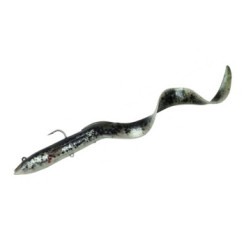 Silicone Savage Gear 4D Real Eel 200mm 38.0g Black/Green/Pearl PHP (pieces)