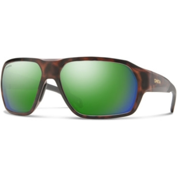 Smith Optics Deckboss Matte Tortoise Polar Green Mirror Sunglasses