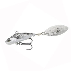Тейл-спиннер Savage Gear 3D Sticklebait Tailspin 80mm 18.0g Black Silver
