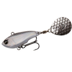 Тейл-спиннер Savage Gear Fat Tail Spin 55mm 9.0g White Silver