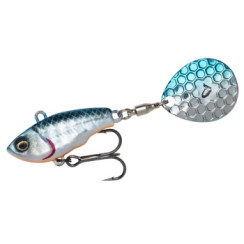 Тейл-спиннер Savage Gear Fat Tail Spin 55mm 9.0g Blue Silver