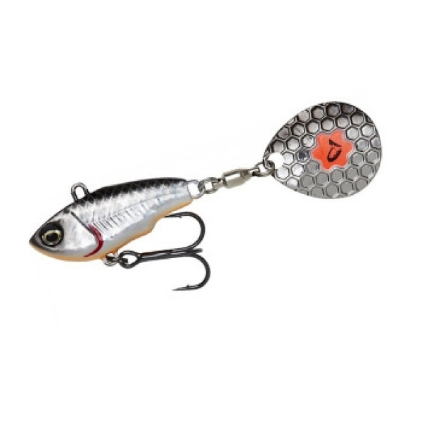 Тейл-спиннер Savage Gear Fat Tail Spin 65mm 16.0g Dirty Silver