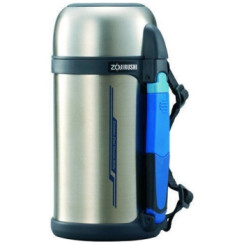 Термос ZOJIRUSHI SF-CС13ХA 1.3 л (складная ручка+ремешок) ц:стальной