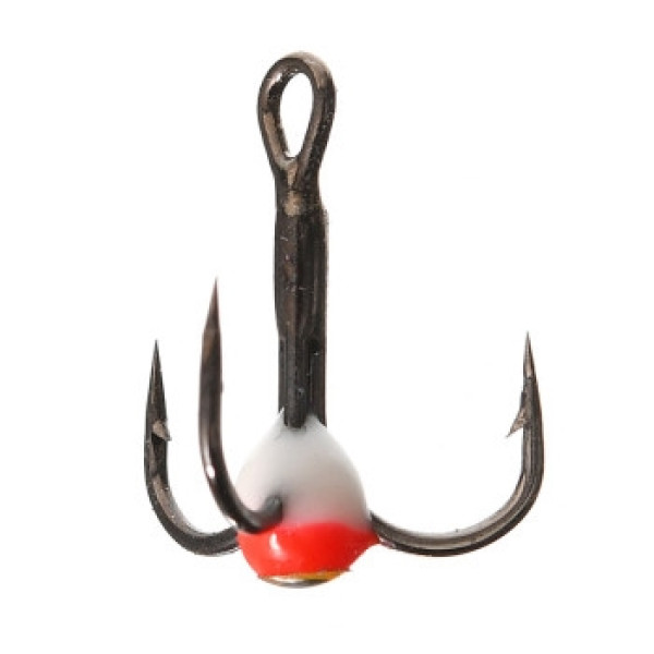 Black nickel tee, white/red drop, with eye #14