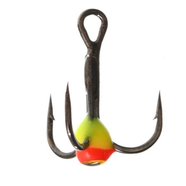 Black nickel tee, yellow/red drop with eye No. 08