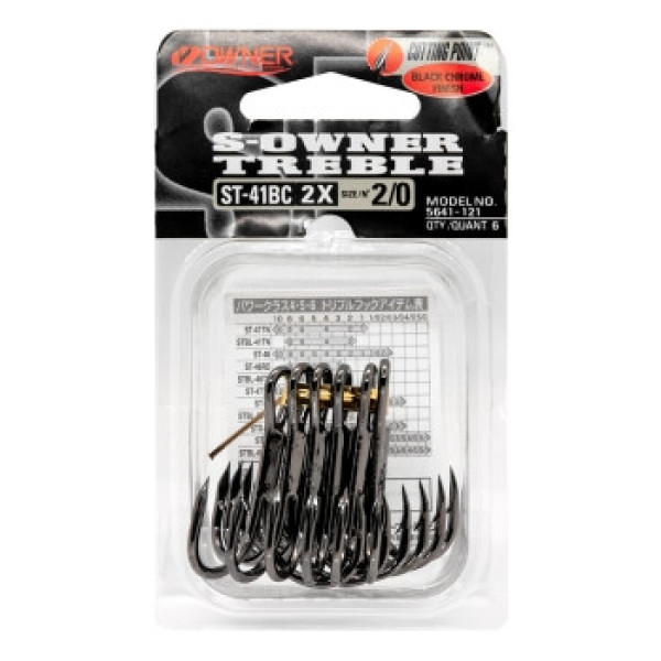 Tee Owner ST-41BC Black #2/0 6pc 5641-121