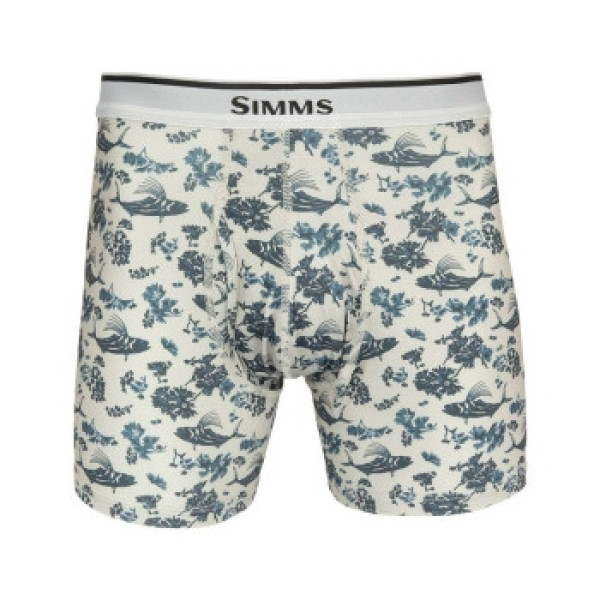 Simms Boxer Brief Rooster Fest Khaki L