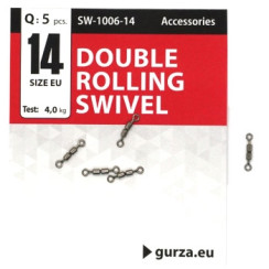 Вертлюг Gurza двойной Double Rolling Swivel BN #14 5pc