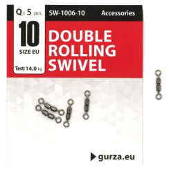 Вертлюг Gurza двойной Double Rolling Swivel BN #10 5pc