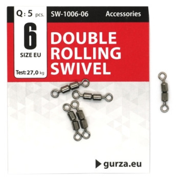 Вертлюг Gurza подвійний Double Rolling Swivel BN #6 5pc