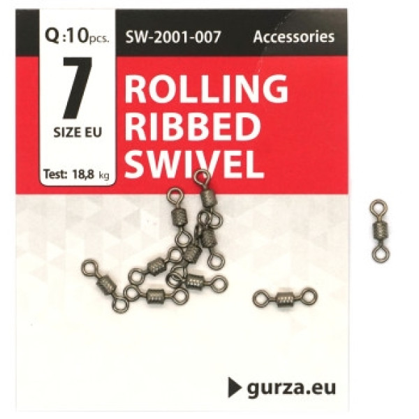 Вертлюг Gurza Rolling Ribbed Swivel BN #7 10pc