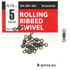Вертлюг Gurza Rolling Ribbed Swivel BN #5 10pc
