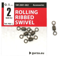 Вертлюг Gurza Rolling Ribbed Swivel BN #2 5pc