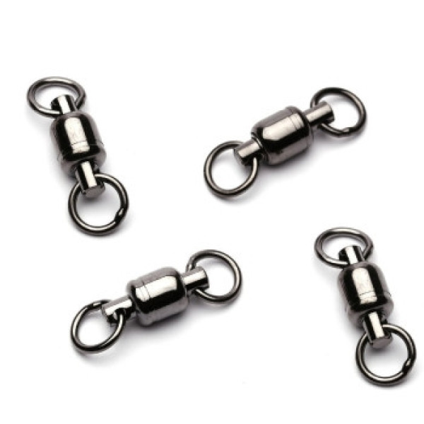Вертлюжок Black Cat 22mm X-Strong Ball Bearing Swivel 4 black nickel 4pcs