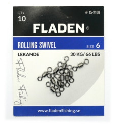 Вертлюжок Fladen Rolling swivel 10pcs size 6