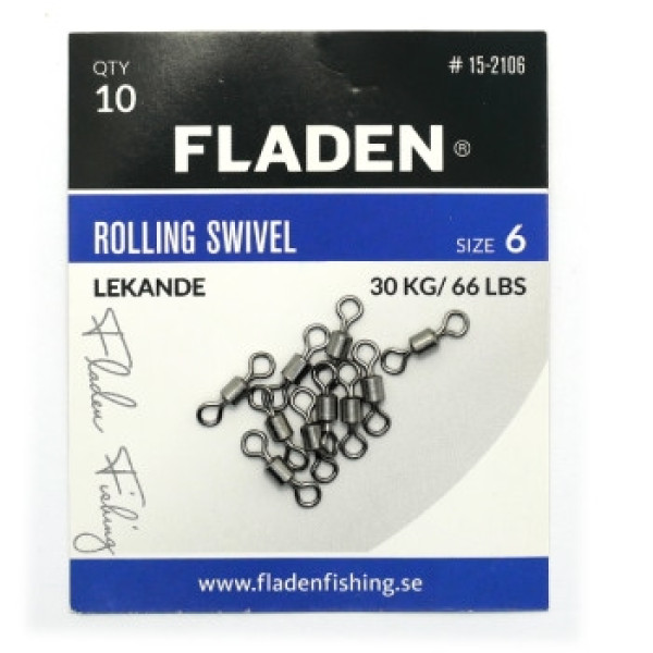 Вертлюжок Fladen Rolling swivel 10pcs size 6