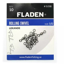 Вертлюжок Fladen Rolling Swivel size 1/0 33kg 5pc