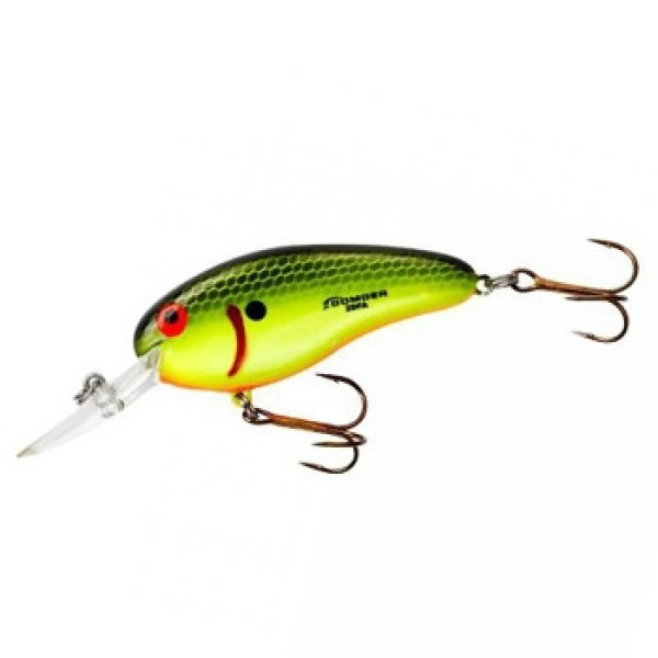Wobbler Bomber Deep Flat A 63mm 10.1g #CHART/ BLK SCLS