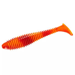 Silicone Big Bite Baits Pro Swimmer 3.8" 6pc #Flamethrower