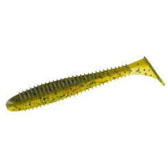 Silicone Big Bite Baits Pro Swimmer 3.8" 6pc #Perch Dinner