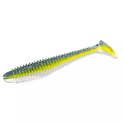 Silicone Big Bite Baits Pro Swimmer 3.8" 6pc #SS Shad