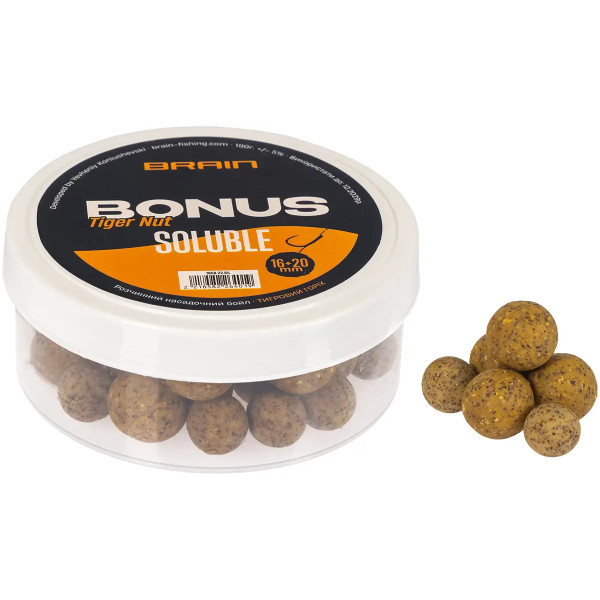 Brain Bonus Tiger Nut Soluble Boilies 16+20mm 190g