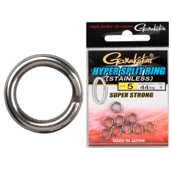 Кольцо заводное Gamakatsu Hyper Split Ring №1 5kg (12шт/уп) ц:nickel