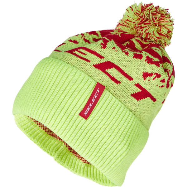 Select Pompon Hat 56 Yellow Red