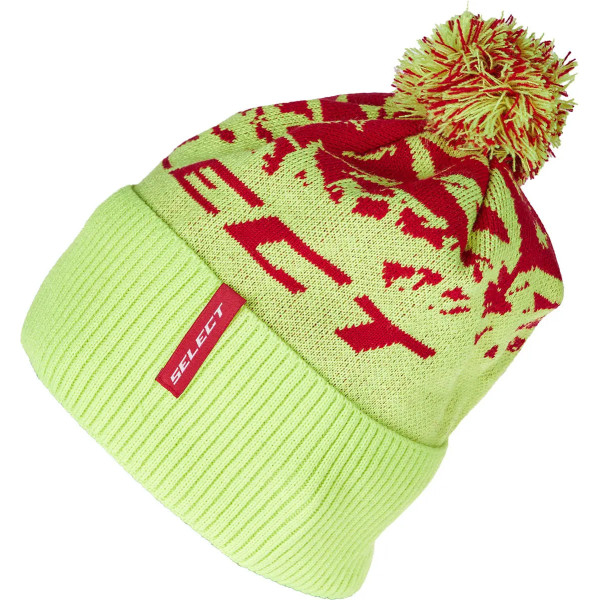 Select Pompon Hat 56 Yellow Red