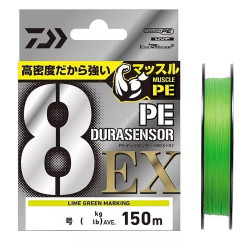 Шнур Daiwa UVF PE Dura Sensor 8EX+SI3 150m LGM 12.0kg 0.205mm #1.5