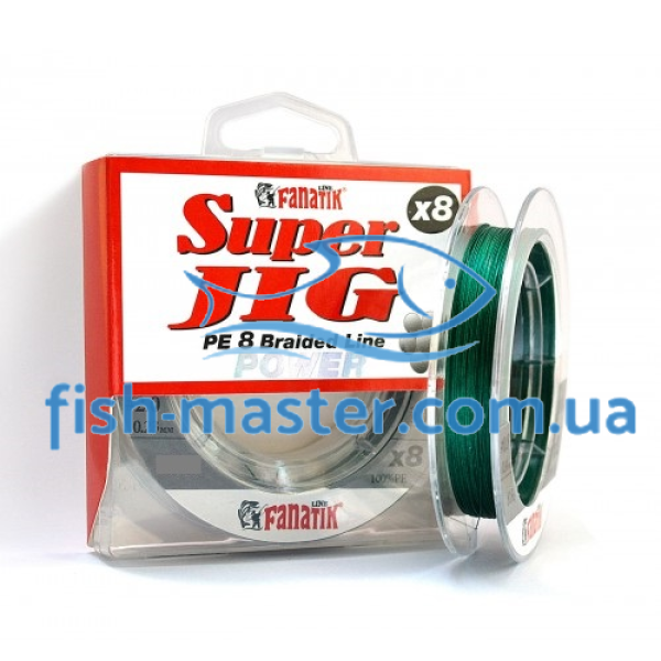 Fanatik Super Jig PE X8 100m #1.2/0.18mm 12.1kg Green