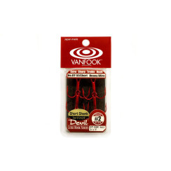 Гачки Vanfook потрійні DT-55R Red #02